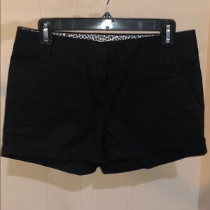 J-Crew black shorts
